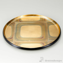  :Japanese foil a gold foil ancient foil Heian basin handmade exquisite tea heart tray