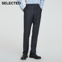 SELECTED Slade new solid color trend fit version business fashion trousers men s) 42136A007