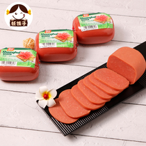 Shuanghui Luncheon meat meat flower square leg sausage 380g extra large square thick ham sausage sandwich hand grab cake