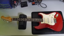 Fender frets overall leveling pit removal polishing guitar repair