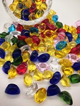 Colorful Crystal glazed ingot seven treasures small ingot for Manza collection and other colorful stones