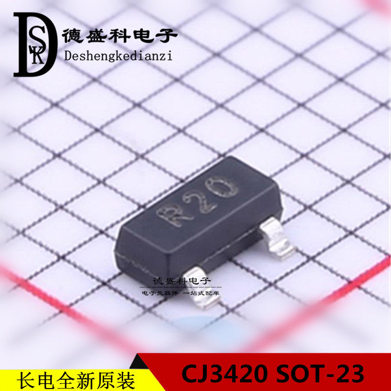 Long electric original CJ3420 SOT-23 silk-printed R20 patch tripolar tube 6A 20V