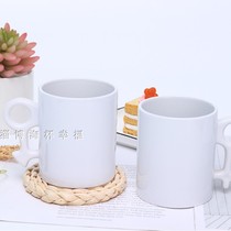 Heat transfer Cup white cup mug coated cup Image men and women love symbol couple Cup can be printed white Cup