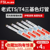 Foshan Lighting T5 lamp tube household long strip of old-fashioned mirror headlights fine three-color solarium mirror lamp energy-saving lamp