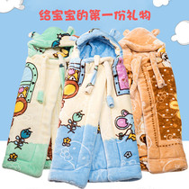 Newborn huddle baby bag newborn baby warm out to carry carpet autumn and winter thickened baby cloak cloak