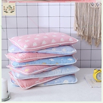 Baby summer pillow removable washable childrens kindergarten breathable six-layer cotton gauze pillowcase baby pillow baby