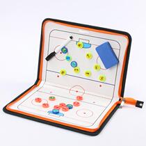 Upscale zipped ice hockey Tactical board Coach Referee Competitions Training Teaching Tactical Disc with magnetic Presentation Span