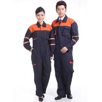Long sleeve one-piece workwear Male labor insurant one-piece clothes spray-painting dust-proof anti-fouling suit with cap steam repair protective overalls