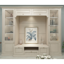 Fufull Gate wooden door NAVIA Scandinavian series log TV cabinet Solid wood TV cabinet NAVIA-G001