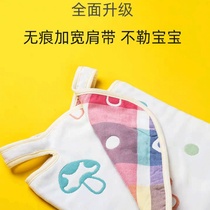 Childrens baby belly cotton mesh gauze anti-kick quilt Air conditioning printed belly cover navel belly spring and summer