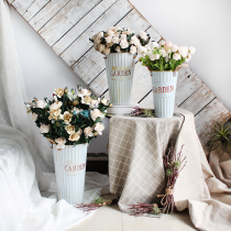 Creative Nordic Retro Iron Art Flower Flowerpots FLOWER CASKS FLOWER ARRANGEMENTS FLOWER POTS DECORATIVE PENDULUM MULTI-MEAT GREEN PLANT BASIN CONTAINING CASKS