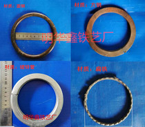 Wrought iron staircase door accessories Fence rod accessories Flower decoration Welding hollow ring Iron ring circle customization