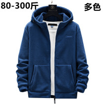 300 Jin Cardigan Sweater Mens Spring and Autumn Sports Jacket Plus Fat Plus Size Tide Fat Loose Fat Super Large s