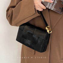 Xiaorui beautiful bag original advanced sense woven bag small bag 2021 new small square bag women shoulder slung shoulder autumn and winter