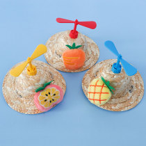 Pet hat cat headdress small dog summer shade straw hat dog headgear birthday hat cute photo supplies