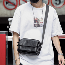 Tide Single Shoulder Bag Male Cortex Tide Card Male Skew Satchel Students Cross Pack Korean Version Backpack Boys Ins Tide Pack Bag