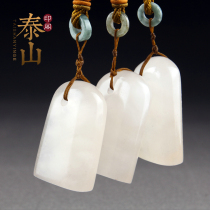 Qinghai lychee frozen Jade with the shape of the seal material bag engraved gold and stone seal carving first