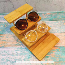 Xi Shi new bamboo wood ladder glasses sun glasses display rack decoration shelf display props wooden