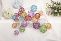 Xishi props glasses shop decoration props window counter ornaments metal decorative ball photo background props