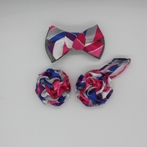 Guangxi Nanning Expressway toll station corsage collar flower floral headdress professional wear unmarked corsage collar hairclip net