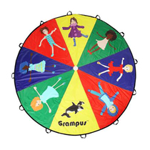 Taiwan Glepu Boys and Girls Rainbow Umbrella Kindergarten Childrens sensory equipment Parachute Collaboration Game Umbrella