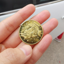 Tooth Fairy Gold Coin Brass Tooth Coin Box Childrens Baby Teeth Box Storage Sealed Male Commemorative Gift Female Gold