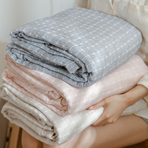 Cotton gauze summer quilt cotton towel quilt summer thin blanket adult nap blanket meridian break air conditioning blanket