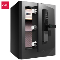 Del 4100 fingerprint safe home electronic password safe deposit box bedside wall anti-theft 51cm safe
