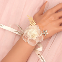 Bridesmaid Sisters Bride Wristlet Flower Beautiful Korean Mori Stars Wedding Hand Gift Champagne Gray Wristlet Flower