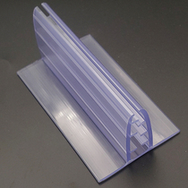 Scheffer board KT board fixed base soft tooth clip POP advertising clip clip with glue thick PVC plastic clip 2-6mm