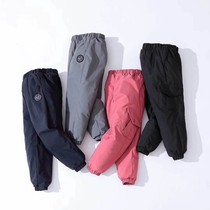 Female male baby down pants wear winter Harbin cold boy northeast super thick warm childrens down jacket