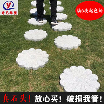 Marble carving stepping stone engraving stone stepping stone outdoor lawn paving stone courtyard garden non-slip stepping stone