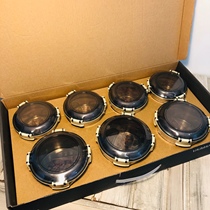 Korea stainless steel round basin with lid small sealed bowl fruit Bento refrigerator fresh box gift 345 set
