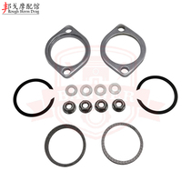 Harley exhaust port clamp head section interface gasket 883 soft tail fat boy successor gliding exhaust seal