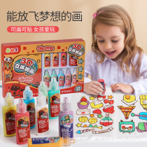 Jigsaw puzzle children over 6 years old 8 intelligence toys 5 girls 7 A 10 hand diy set 3d Model 4