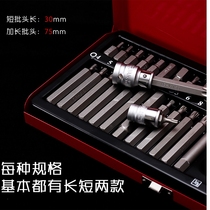 40-piece set star batch set Allen wrench set combination auto repair tool spline pattern 12 plum blossom batch head