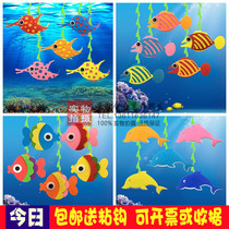 Childrens Day Kindergarten School Opening Corridor Hanging hipster Car New Marine Fish Theme Pendant