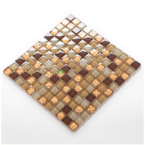  Jiafen mosaic natural shell Crystal glass stone puzzle background wall sticker Fish pond bay window bathroom tile