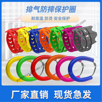 Off-road motorcycle universal modified Accessories exhaust pipe anti-scalding silicone ring insulation rubber anti-drop ring protective cover