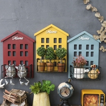 American retro multicolor wall hanging storage small house clothing store decorations kindergarten decoration wall wall decoration pastoral