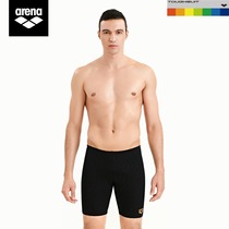 arena arena new mens five-point knee corner training fitness swimming trunks durable quick-drying