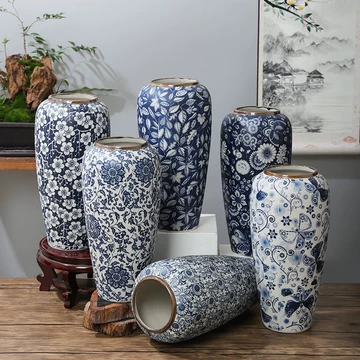 中国，景德镇，青白釉風景画花瓶 景德镇颜色釉花瓶-景德镇颜色釉花瓶促销价格、景德镇颜色釉花瓶品牌- 淘宝