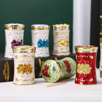 European-style upscale light luxury toothpick box home personality creative restaurant hotel hotel high color value cute toothpick tube