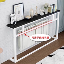Radiator shelf Wall floor-to-ceiling bedside storage rack Multi-layer sofa Back bookshelf Narrow shelf gap partition table