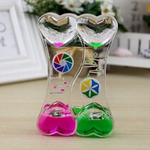 Oil leakage toys creative plastic funnel animal oil water droplets liquid hourglass ornaments dynamic