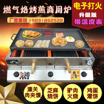 Tongguan meat Jiamo stove biscuits stove gas stall commercial oven burning stove Baiji bun cake baking oven