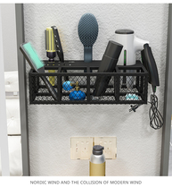 Iron Art Innovation Hairdressing Shop Scissors Combs Cussors Hair Dryer Hairdresser Supplies Creative Storage Rack Wall