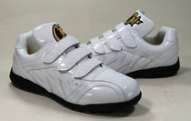 All-white low-top microfiber upper multi-purpose stick softball training shoes super wear-resistant