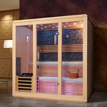 New Luxury Dry Steam Room Sauna Room Culture Inlay Background Iron Cedar Wood Sauna Bathroom Steam Sauna Wet Steam Room