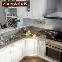 Zhibang cabinet custom kitchen whole kitchen cabinet economic decoration quartz stone countertop Eden time ZB